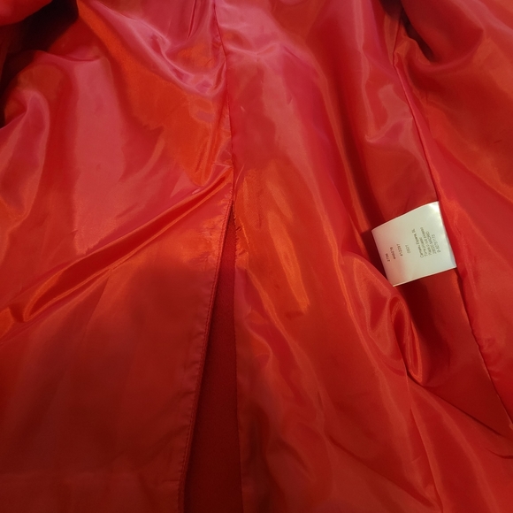 Camaieu Red Button Down Jacket Women - Small to Medium Size - Picture 6 of 6